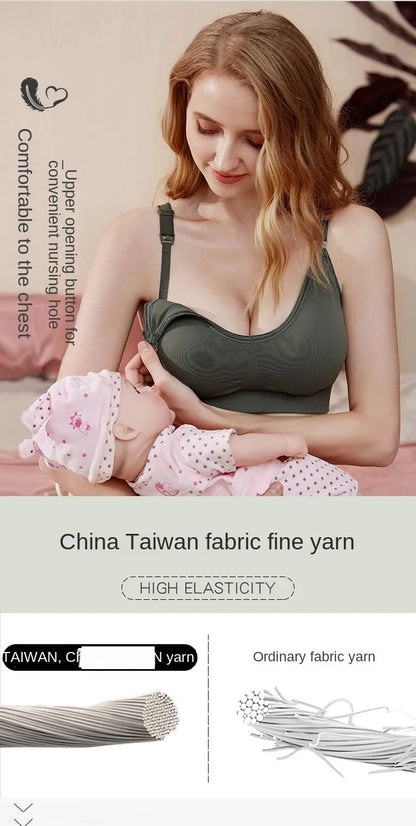 Wire-free Nursing Bra for Maternity Women in Natural Color