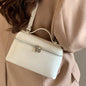 Lychee Grain Patent Leather Shoulder Bag for Women
