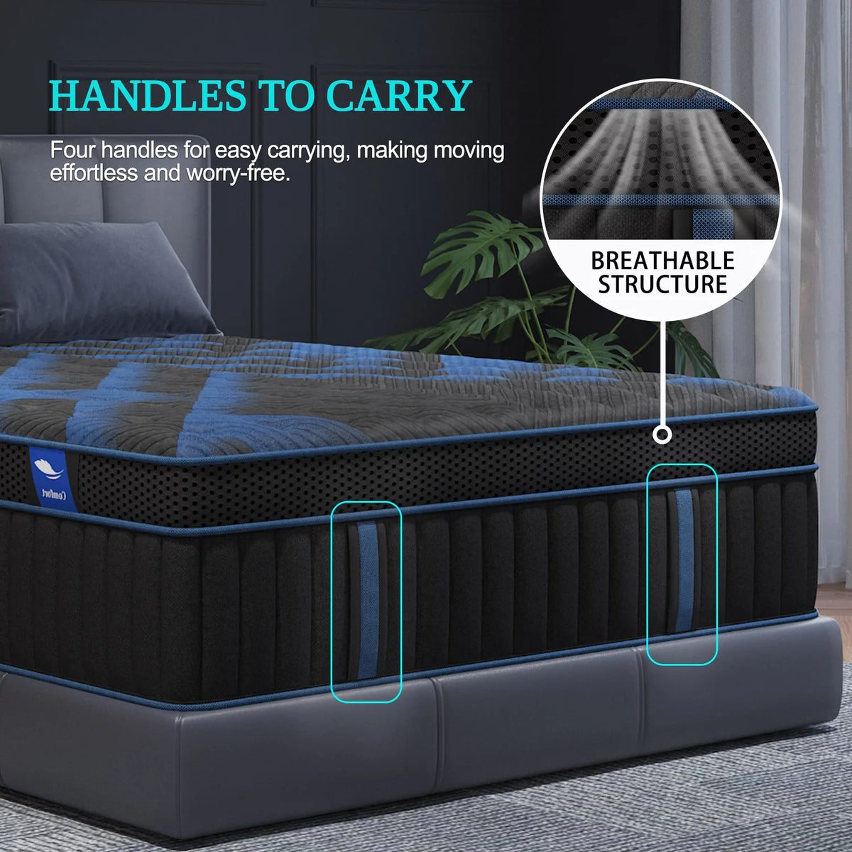 12 Inch Gel Memory Foam Hybrid Pocket Spring Mattress