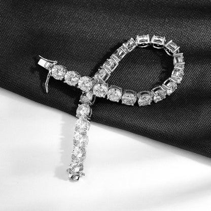 Moissanite Diamond Tennis Bracelet S925 Sterling Silver