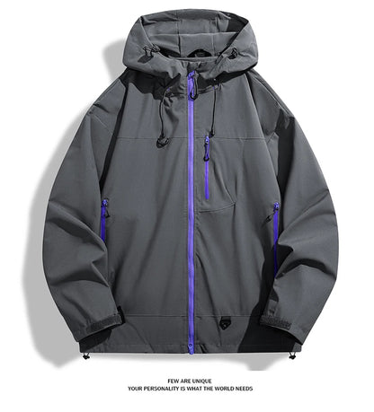 LNGXO Waterproof Windbreaker Jacket for Hiking and Camping