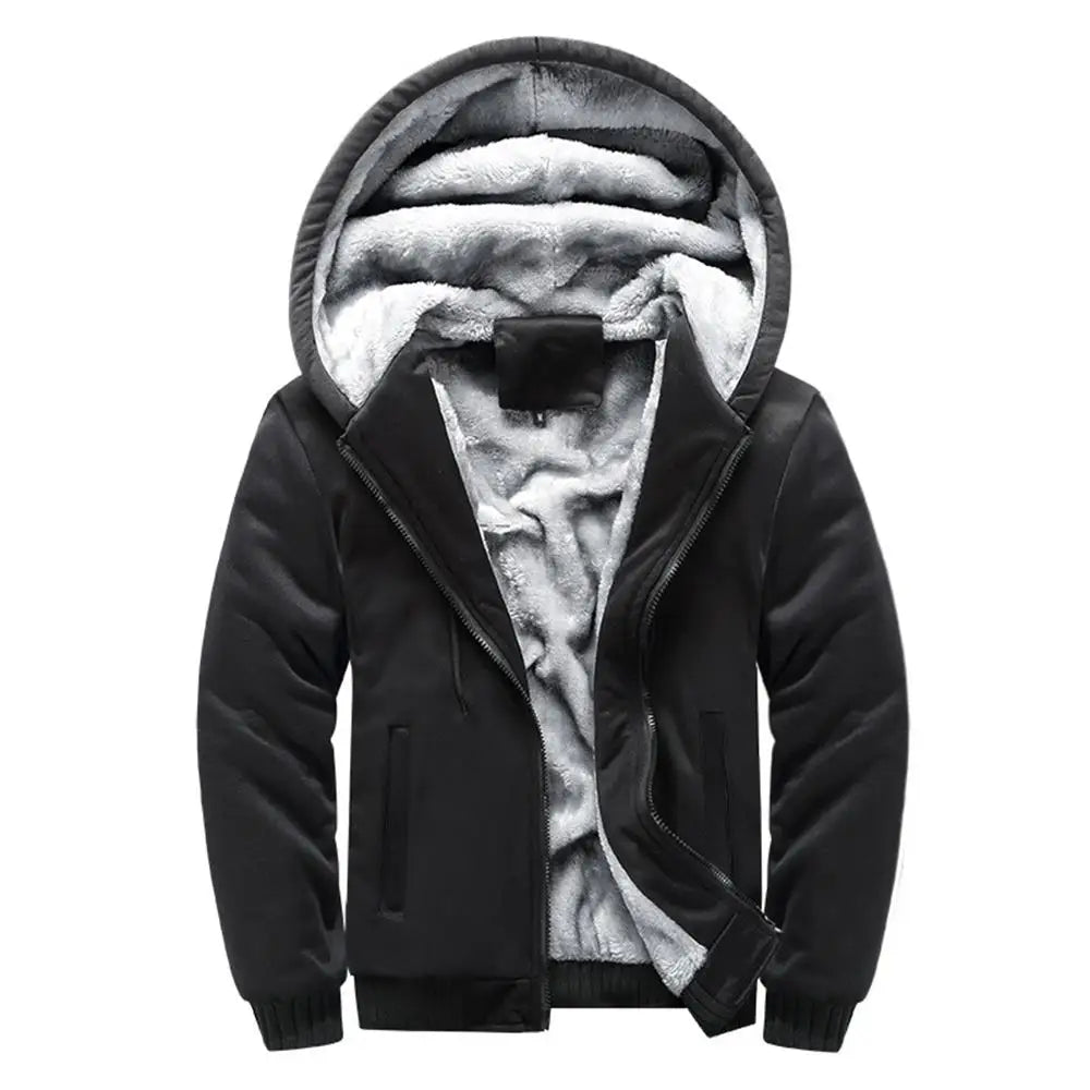 Men's Camouflage Winter Jacket Fleece Long Sleeve Coat