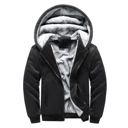 Men's Camouflage Winter Jacket Fleece Long Sleeve Coat