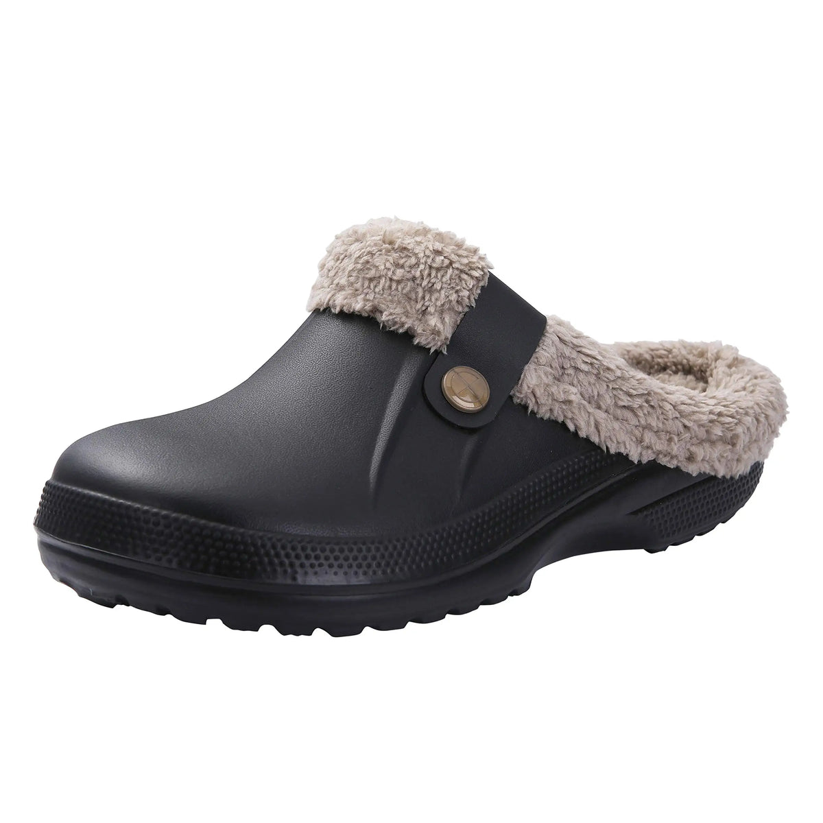 Litfun Winter Plush Furry Clogs Slippers for Women