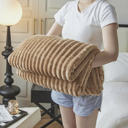 Coral Velvet Blanket Plush Soft Warm Throw