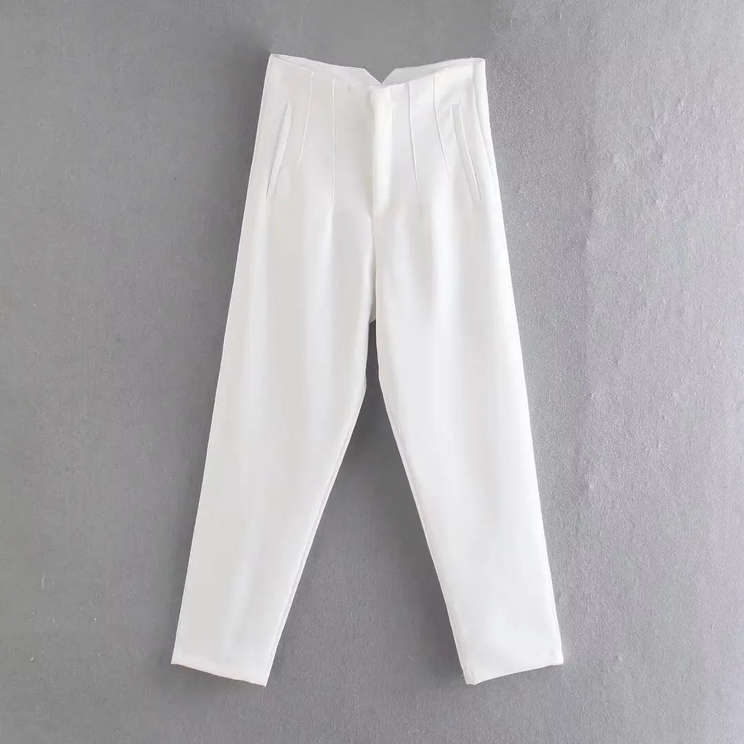 Koekop High Waist Pencil Trousers for Women