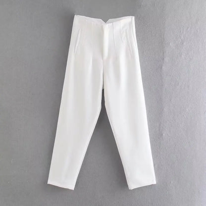 Koekop High Waist Pencil Trousers for Women