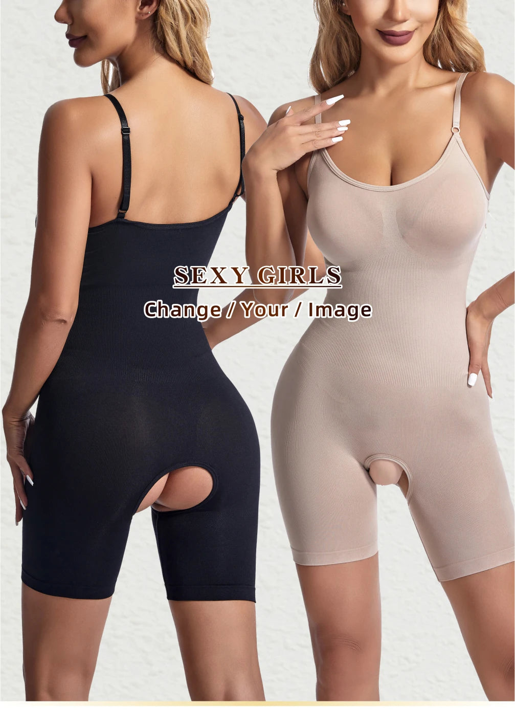 Women Seamless Compression Bodysuit Shapewear