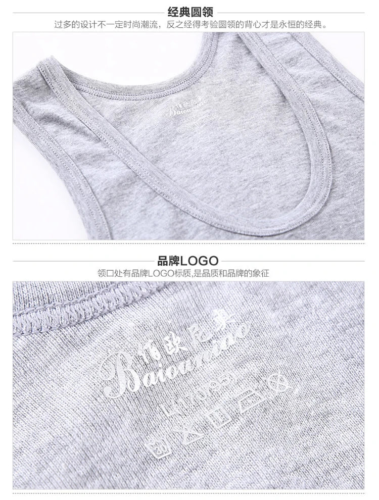 Men's Cotton Casual Sleeveless Vest for All Seasons