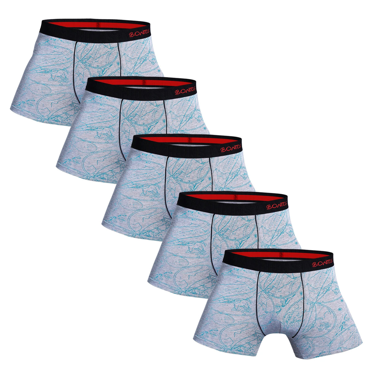 Men's Cotton Boxer Shorts Underwear Set