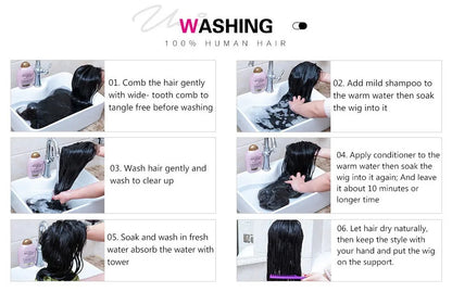 Yaki Straight Bob Wig 100% Human Hair Glueless 13x4