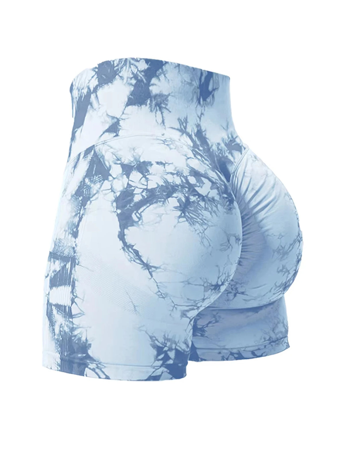 Tie Dye High Waist Gym Shorts for Women