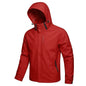 Men's Waterproof Windproof Hoodie Jacket for Outdoor Activities