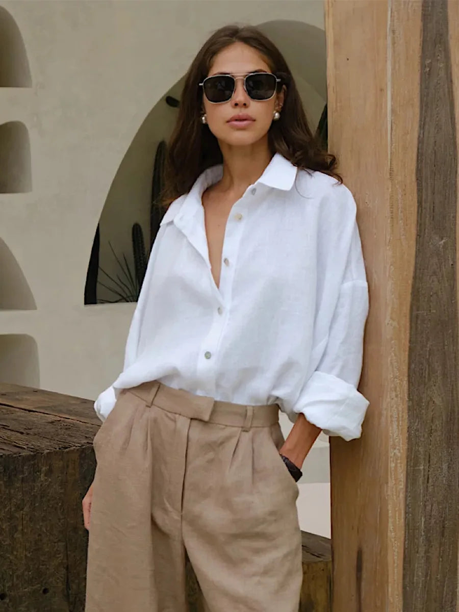 Bornladies Cotton Casual Shirt for Women