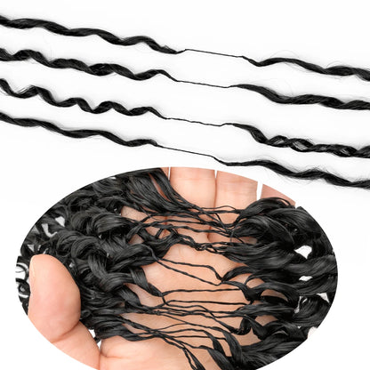 Burmese Curly Human Hair Feather Crochet Extensions