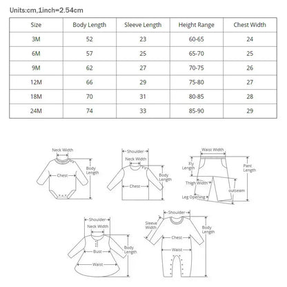 Cotton Long Sleeve Baby Rompers for Boys 0-24 Months