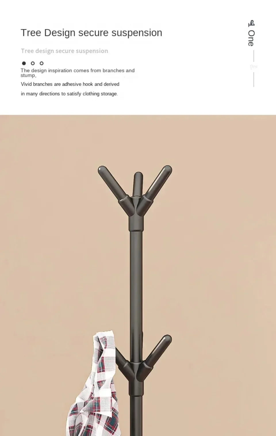 Vertical Clothes And Hats Rack - Plastic Coat Hook