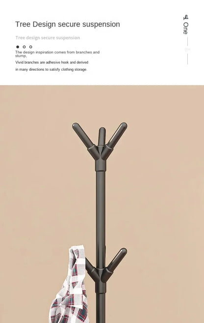 Vertical Clothes And Hats Rack - Plastic Coat Hook