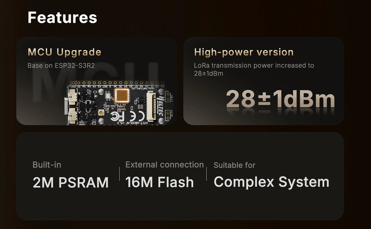 Heltec V4 ESP32-S3 Development Board with LoRa Module