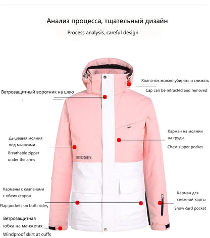 Unisex Winter Snow Ski Suit Jacket and Pants Set
