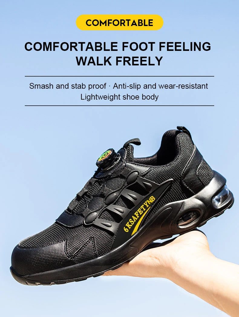 Men's Steel Toe Safety Shoes with Air Cushion