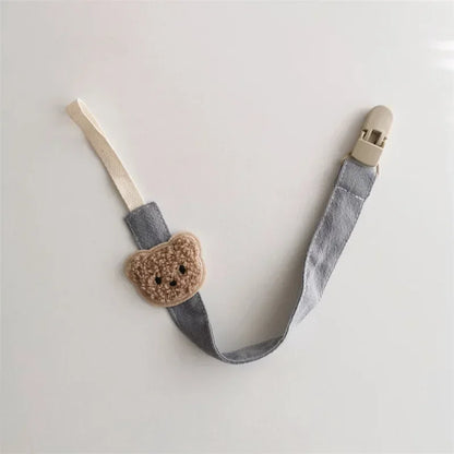Cute Bear Baby Pacifier Chain Clip Holder