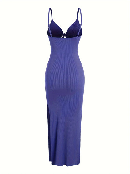 Knit Backless Sleeveless Dress for Women