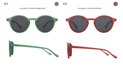 ZENOTTIC Retro Circular Polarized Sunglasses S Size