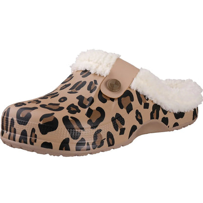 Litfun Winter Plush Furry Clogs Slippers for Women