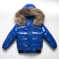 Black Down Winter Parka Jacket for Boys and Girls