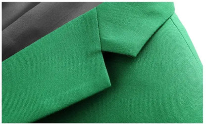 Men's Solid Color Formal Suit Jacket Slim Fit Blazer