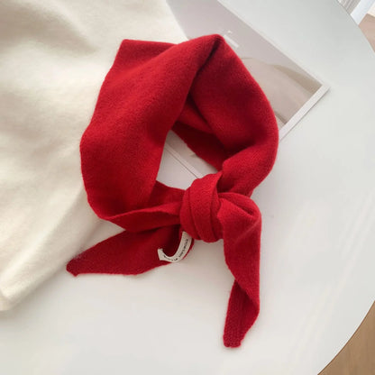 Wool Triangle Scarf for Women - Multi-functional Knitted Scarf