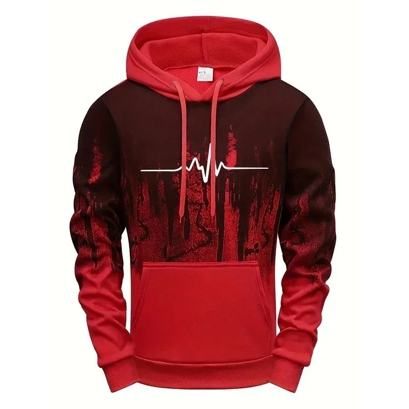 Men's Casual Polyester Tracksuit for Daily Sports