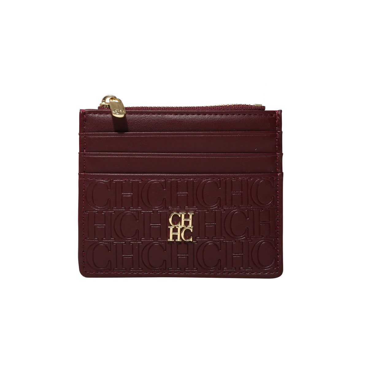 CH Women's Zipper Wallet with Letter Decoration
