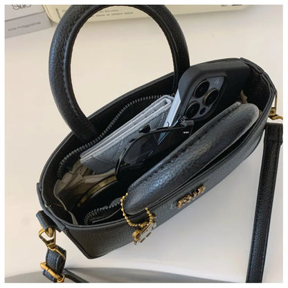 Women's Small Square Nylon Shoulder Bag for Mobile Phone