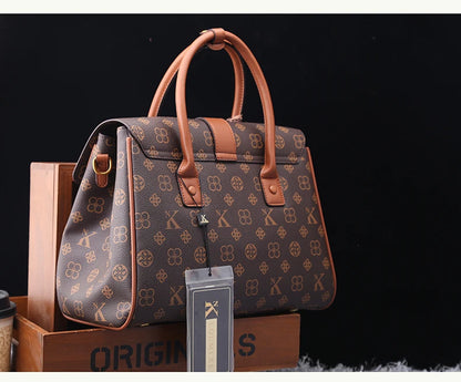 Women's Versatile PVC Handbag with Zipper Closure