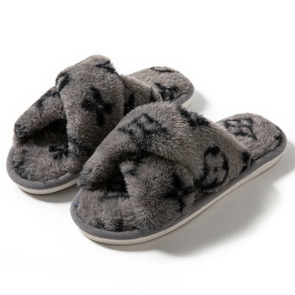 Fluffy Women's Indoor Fuzzy Fur Slippers