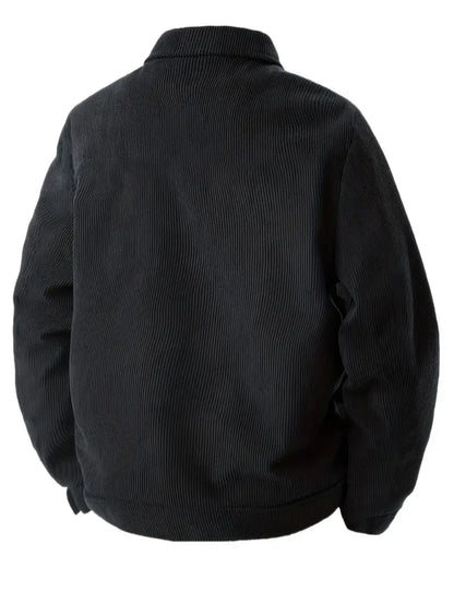 Autumn Corduroy Jacket for Men in Casual Style