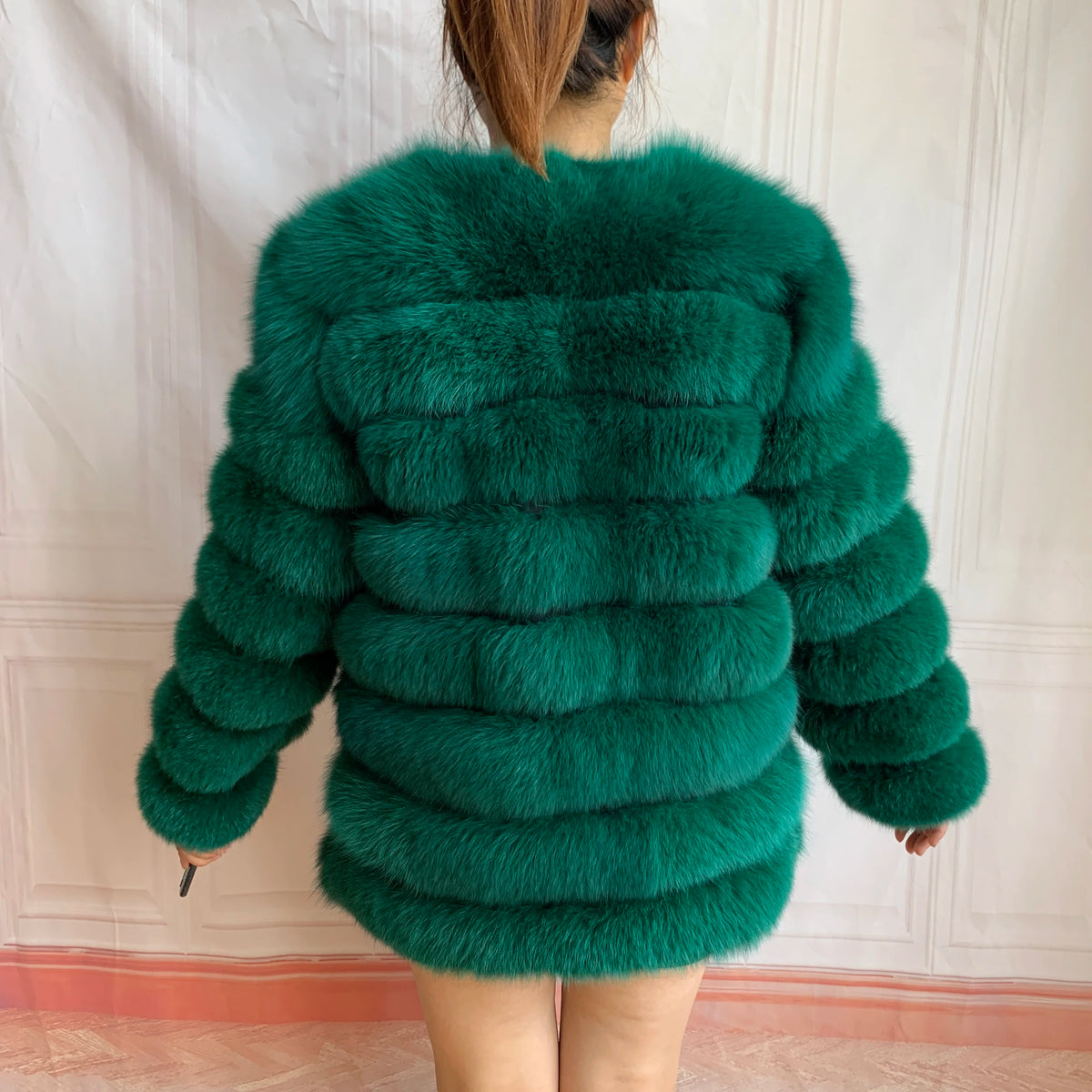 4in1 Real Fox Fur Coat for Women