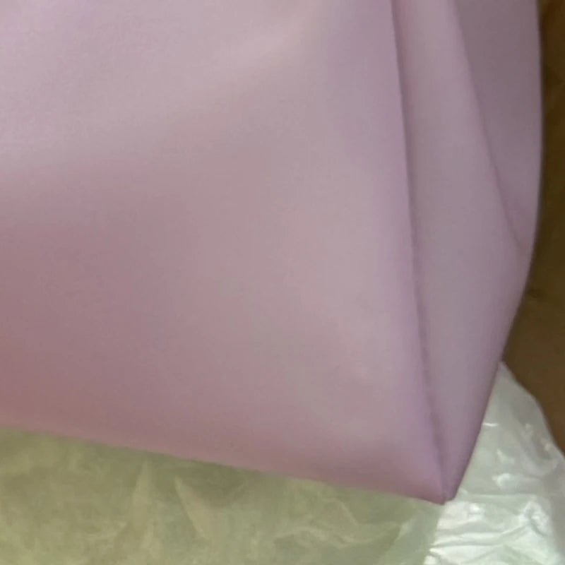 Women Jelly Bag TPU Transparent Tote Shoulder Bag Pink