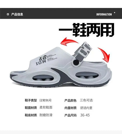 Men's Waterproof Slip On Sandals with Thick Sole