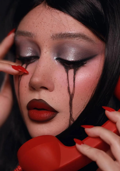 Waterproof Matte Black Lipstick and Lipgloss Duo