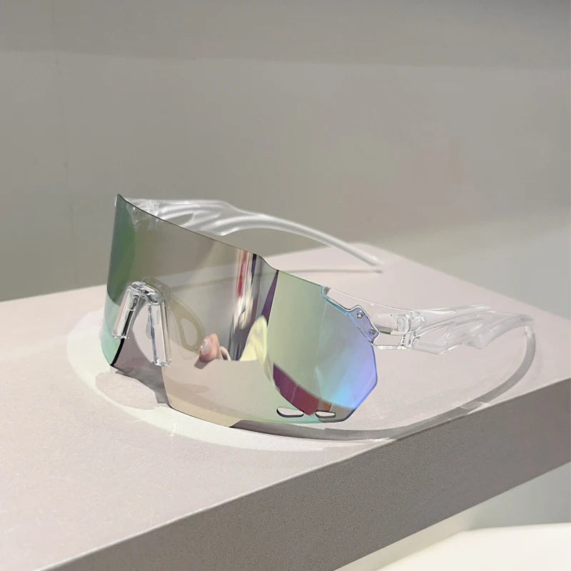 KAMMPT Rimless Oversized Sports Sunglasses