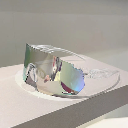KAMMPT Rimless Oversized Sports Sunglasses