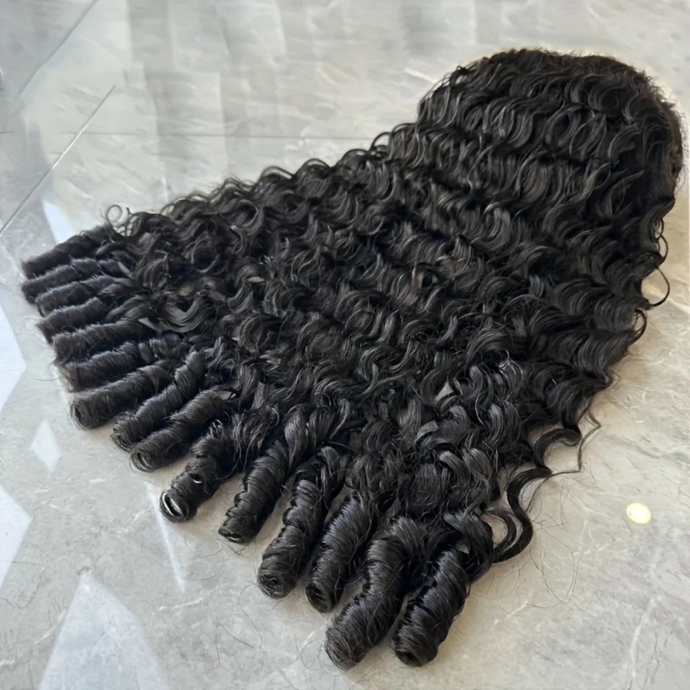13x6 Lace Frontal Wig Burmese Curly Human Hair