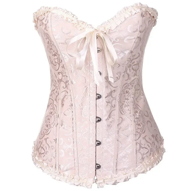 Gothic Lace Up Corset Shapewear for Women