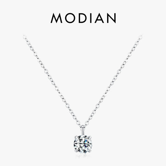 Moissanite Necklace D Color VVS1 925 Sterling Silver