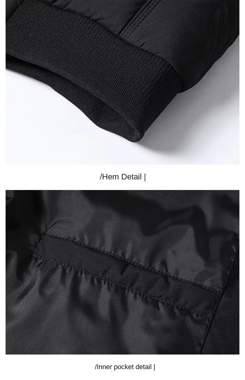 Men's Casual Cotton Baseball Jacket for Autumn and Winter