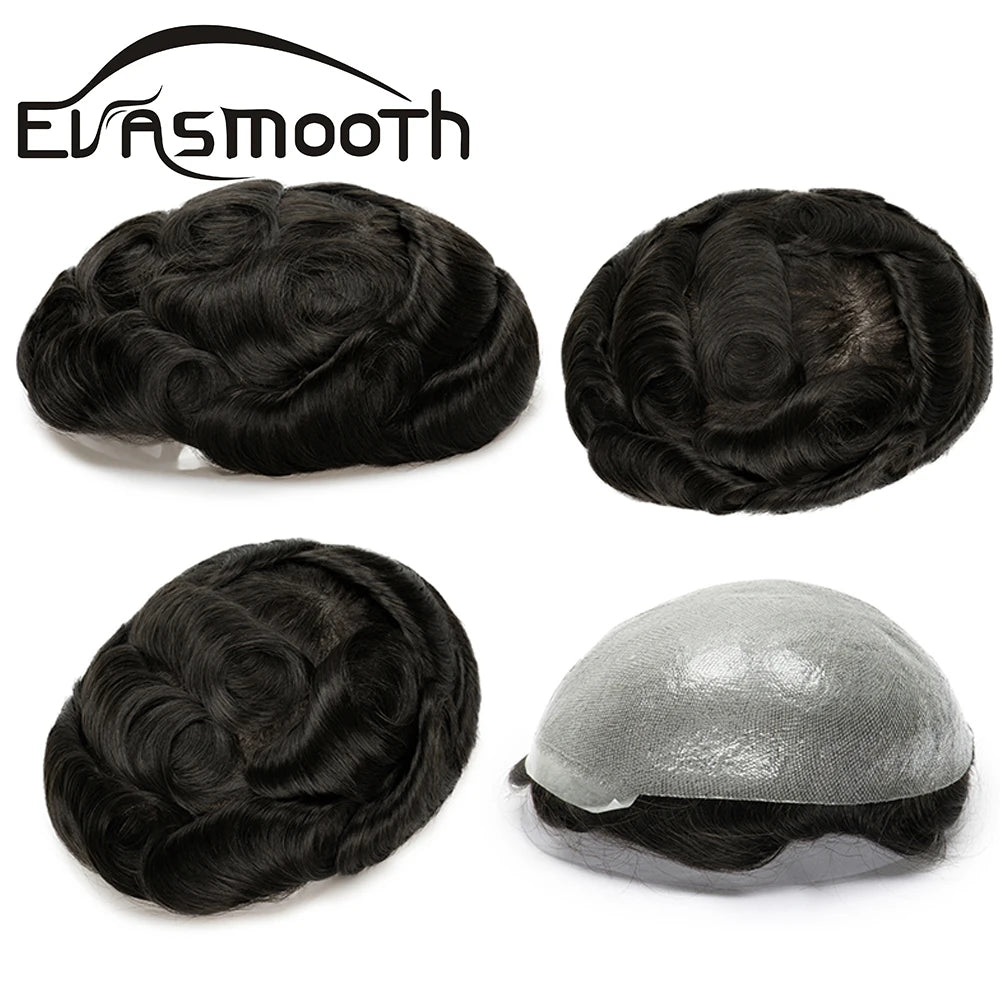 Thin Skin 0.03mm Natural Hair Toupee for Men