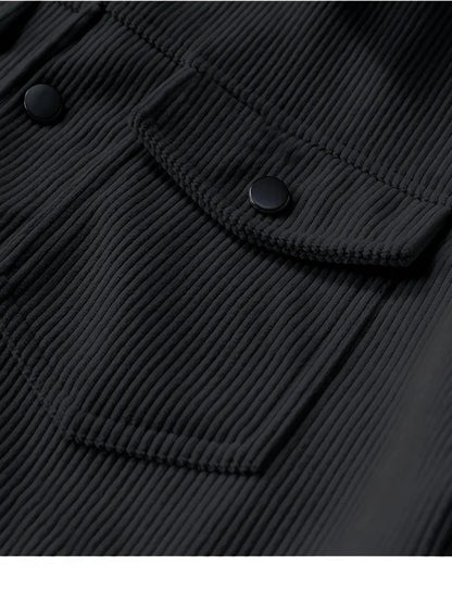 Autumn Corduroy Jacket for Men in Casual Style